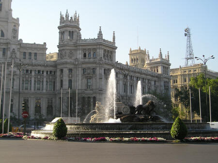 Plaza de Cibeles in Madrid Spain