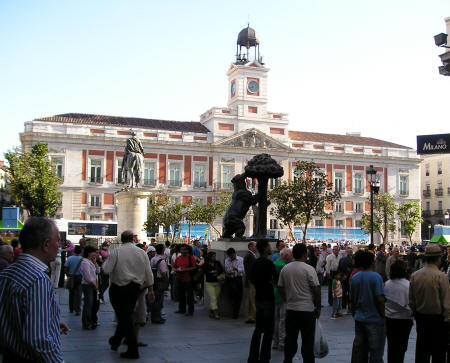 Puerta del Sol in Madrid Spain