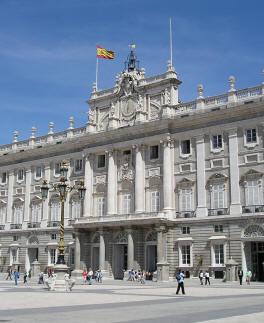 Royal Palace District of Madrid Spain