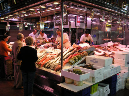 San Miguel Market in Madrid Spain
