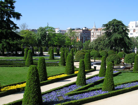 Retiro Park in Madrid Spain