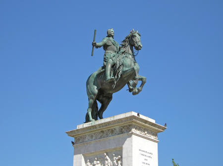 Statue in Madrid Spain